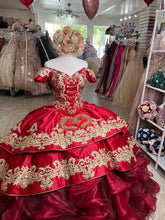 Load image into Gallery viewer, Wine Charra Dress LV384